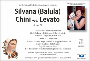 Chini Silvana ved. Levato