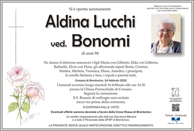 Lucchi Aldina ved. Bonomi
