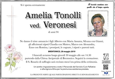 Tonolli Amelia ved. Veronesi
