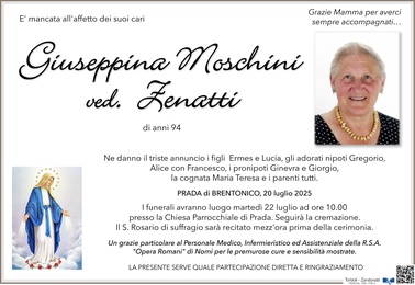 Moschini Giuseppina ved. Zenatti