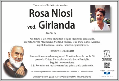 Niosi Rosa ved. Girlanda