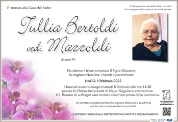 Bertoldi Tullia ved. Mazzoldi