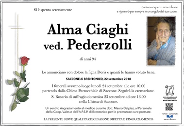 Ciaghi Alma ved. Pederzolli