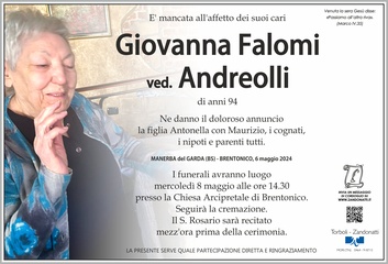 Falomi Amelia Giovanna ved. Andreolli