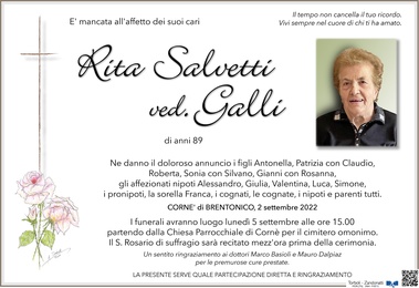 Salvetti Rita ved. Galli