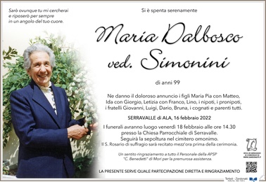 Dalbosco Maria ved. Simonini