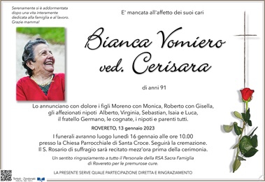 Vomiero Bianca ved. Cerisara