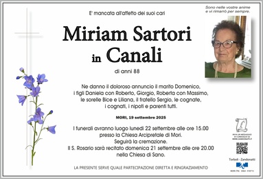 Sartori Miriam in Canali