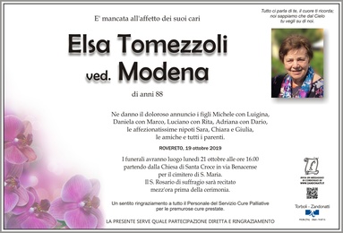 Tomezzoli Elsa ved. Modena