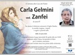 Gelmini Carla ved. Zanfei