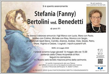 Bertolini Stefania ved. Benedetti