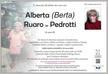 Ruaro Albertina in Pedrotti