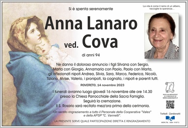 Lanaro Anna ved. Cova