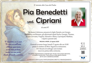 Benedetti Pia ved. Cipriani