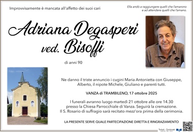 Degasperi Adriana ved. Bisoffi