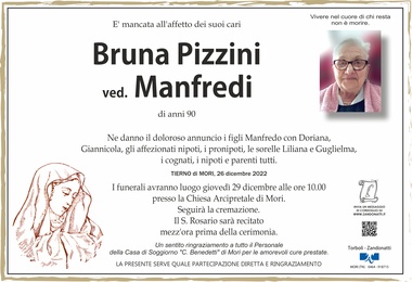 Pizzini Bruna ved. Manfredi
