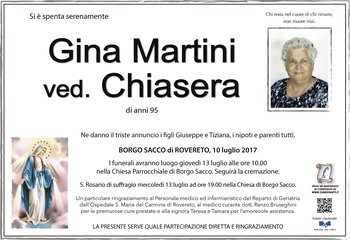 Martini Gina ved. Chiasera