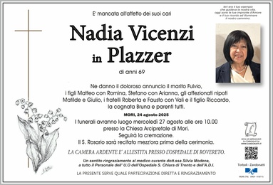 Vicenzi Nadia in Plazzer