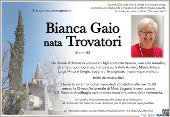 Trovatori Bianca ved. Gaio