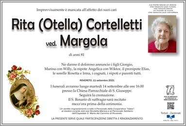 Cortelletti Rita ved. Margola