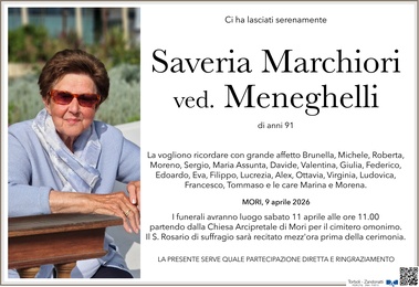 Marchiori Saveria ved. Meneghelli