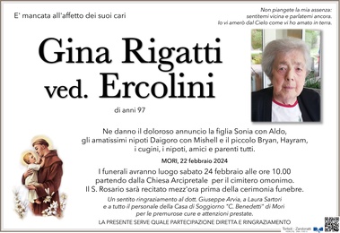 Rigatti Gina ved. Ercolini