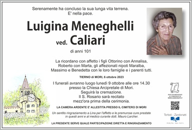 Meneghelli Luigina ved. Caliari
