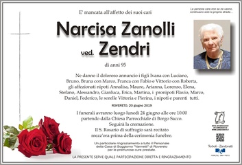 Zanolli Narcisa ved. Zendri