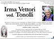 Vettori Irma ved. Tonolli