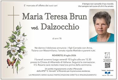 Brun Maria Teresa ved. Dalzocchio