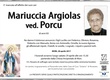 Argiolas Mariuccia ved. Porcu