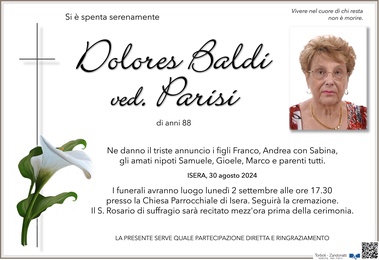 Baldi Dolores ved. Parisi