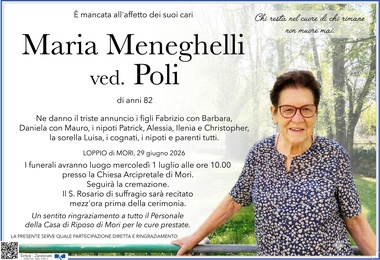 Meneghelli Maria ved. Poli