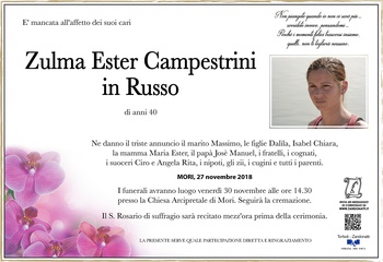 Campestrini Zulma Ester in Russo