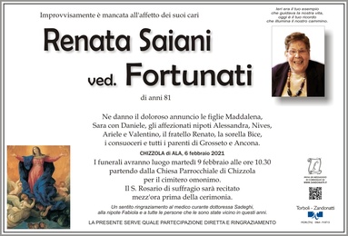 Saiani Renata ved. Fortunati
