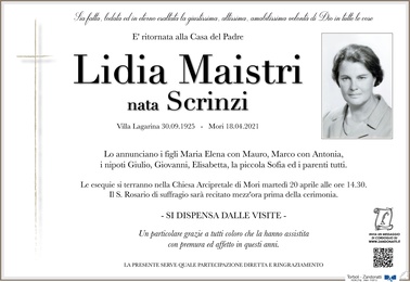 Scrinzi Lidia ved. Maistri