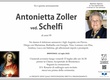 Zoller Antonietta ved. Schelfi