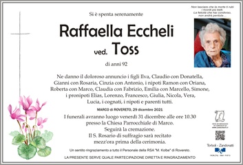 Eccheli Raffaella ved. Toss