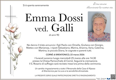 Dossi Emma ved. Galli