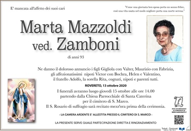 Mazzoldi Marta ved. Zamboni