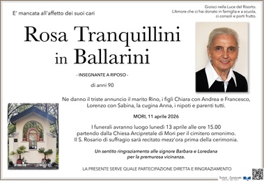 Tranquillini Rosetta in Ballarini