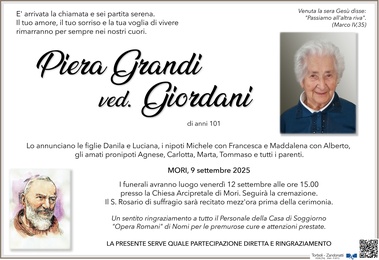 Grandi Pierina ved. Giordani
