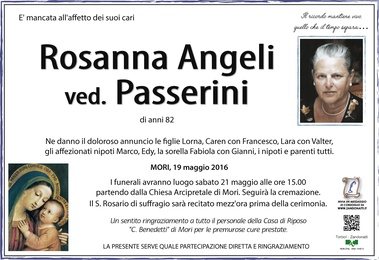 Angeli Rosanna ved. Passerini