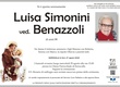 Simonini Annaluisa ved. Benazzoli