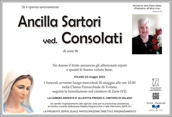 Sartori Ancilla ved. Consolati
