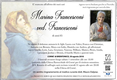 Francesconi Marina ved. Francesconi