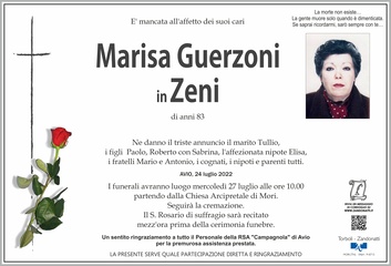 Guerzoni Marisa in Zeni