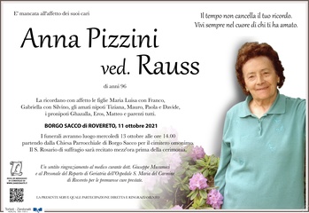 Pizzini Anna ved. Rauss