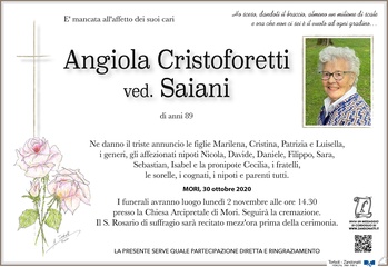 Cristoforetti Angelina ved. Saiani