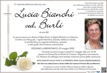 Bianchi Lucia ved. Burli